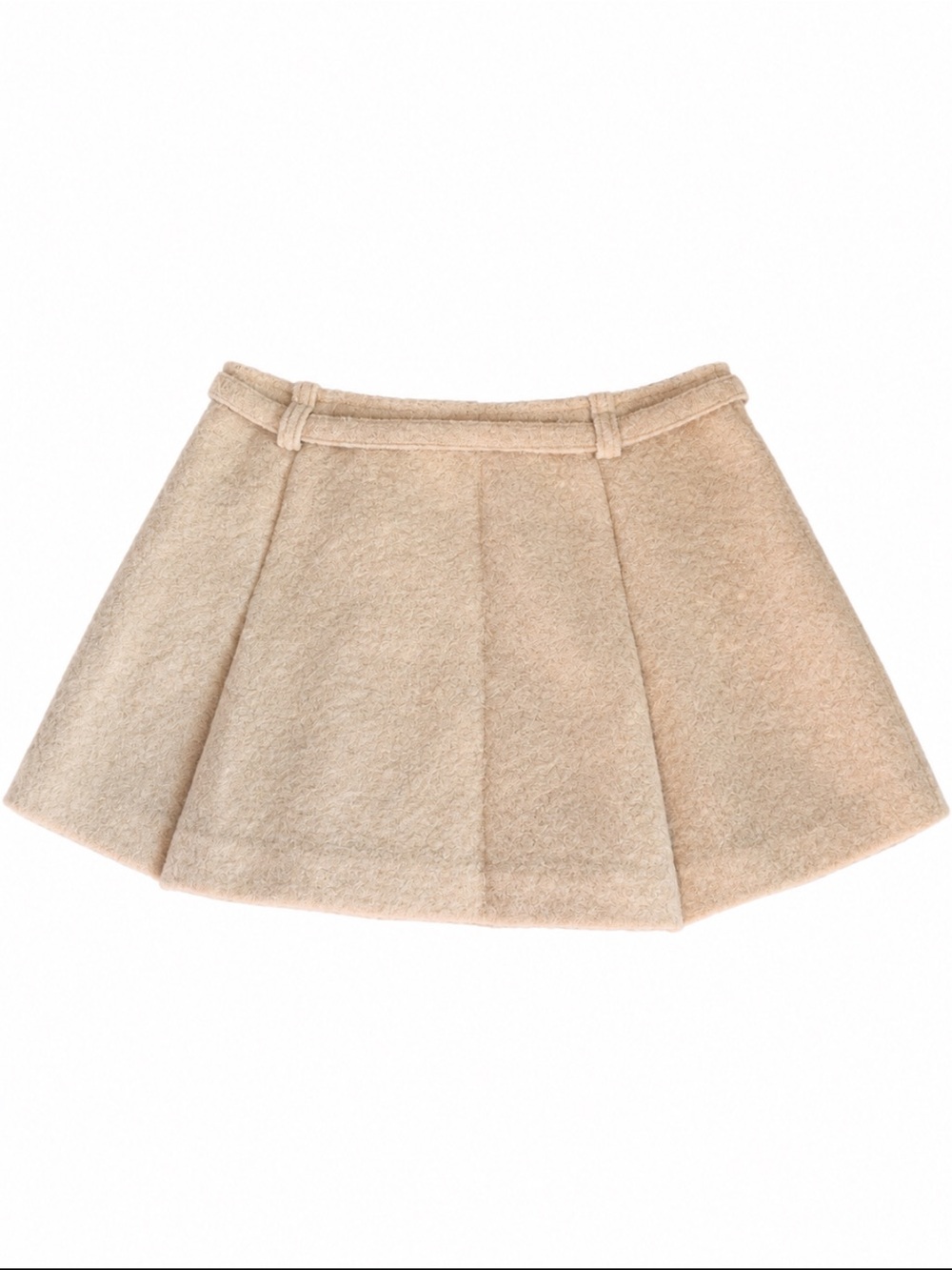 Reformation Rory Wool Blend Skirt in Beige Size 2 ~ NWT - Picture 5 of 7